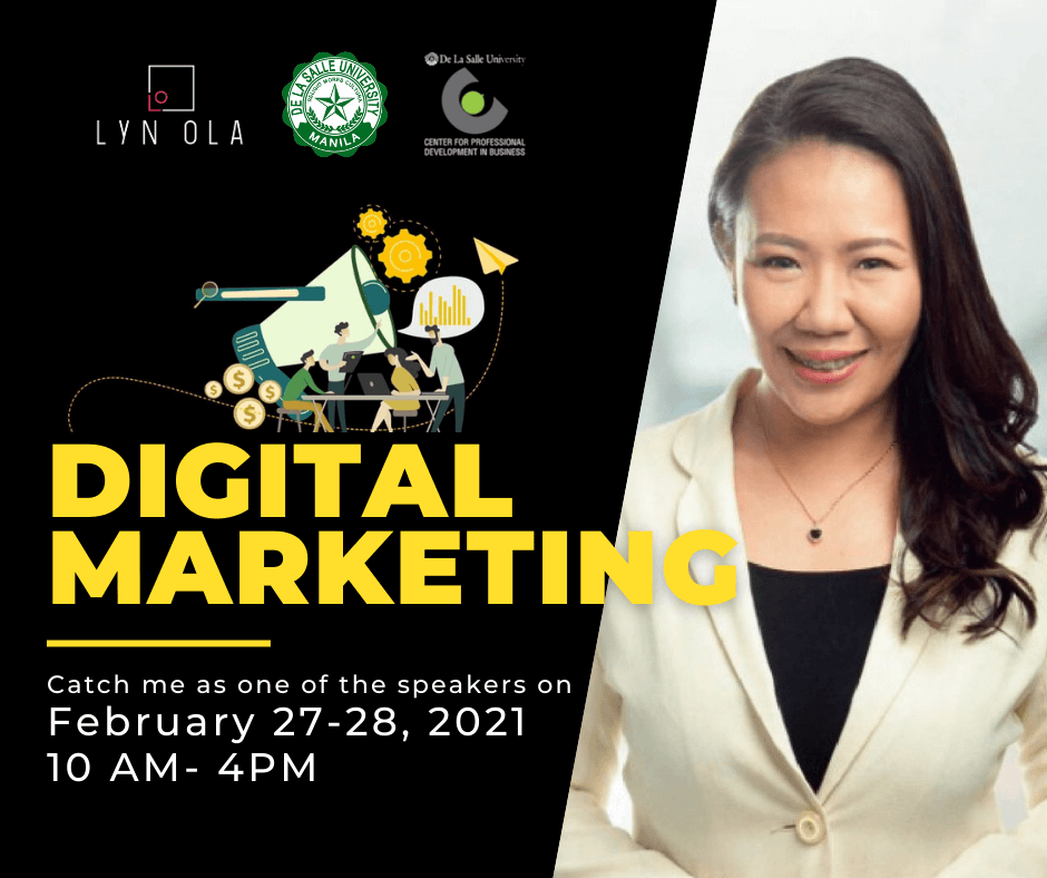 Lyn Ola Digital Marketing February 27-28 Speaker
